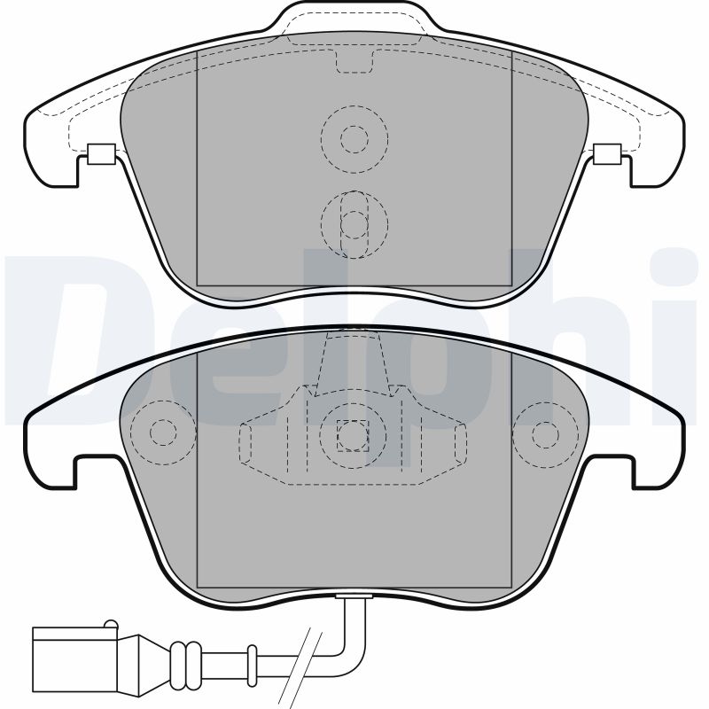 Brake Pad Set, disc brake - LP2110 DELPHI