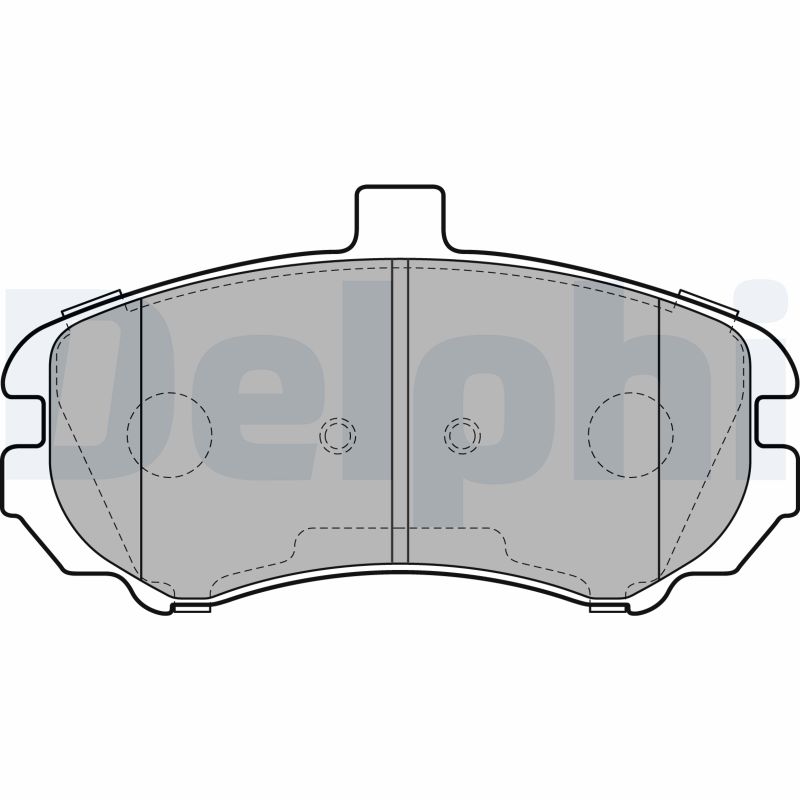 Brake Pad Set, disc brake - LP2150 DELPHI