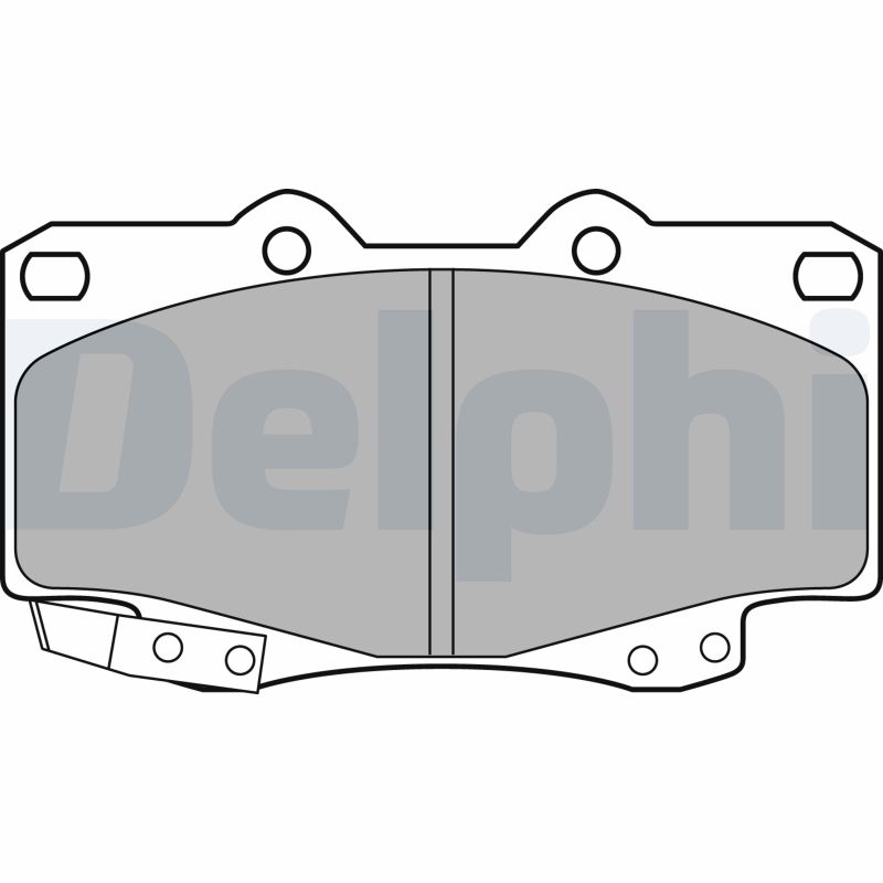 Kit pastiglie freno, Freno a disco - LP2242 DELPHI