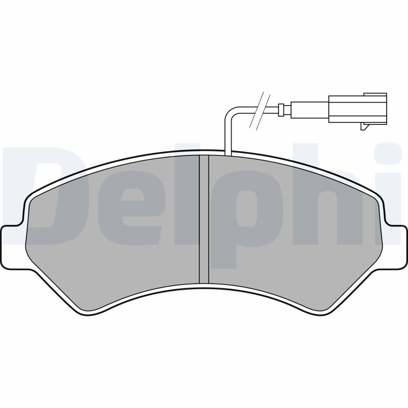Kit pastiglie freno, Freno a disco - LP2492 DELPHI