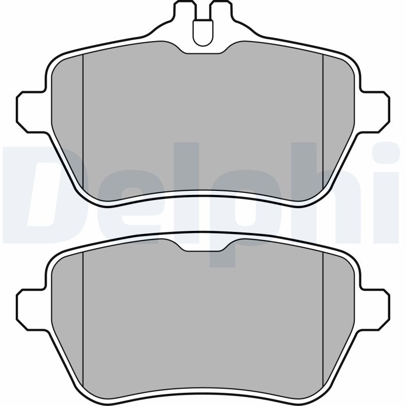 Brake Pad Set, disc brake - LP2659 DELPHI