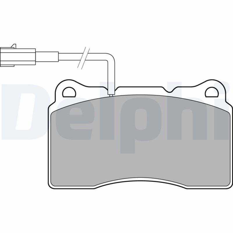 Kit pastiglie freno, Freno a disco - LP3157 DELPHI