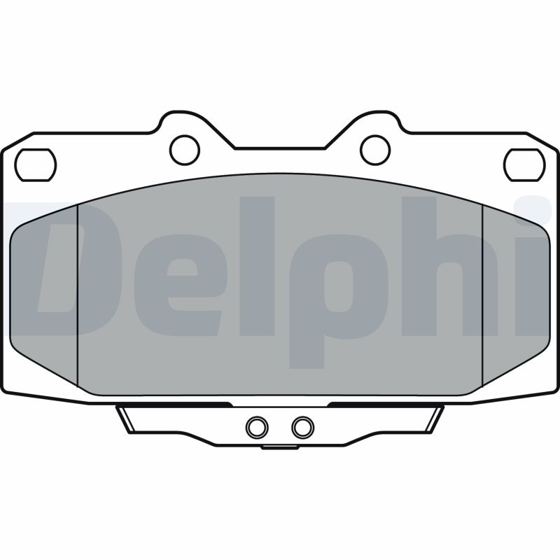 Комплект тормозных колодок, дисковый тормоз - LP3409 DELPHI