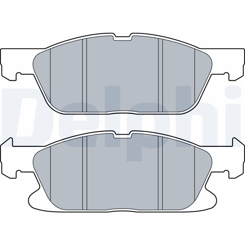 Brake Pad Set, disc brake - LP3536 DELPHI