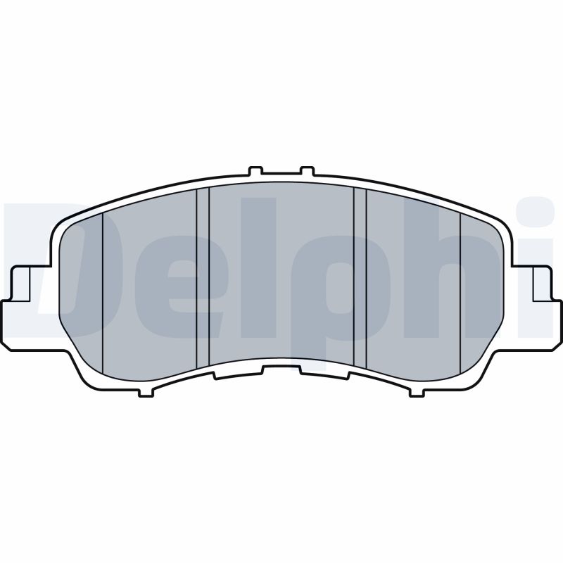 Brake Pad Set, disc brake - LP3571 DELPHI