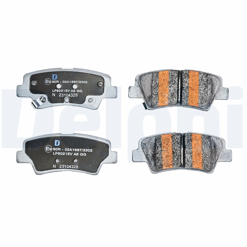 Комплект тормозных колодок, дисковый тормоз - LP5021EV DELPHI