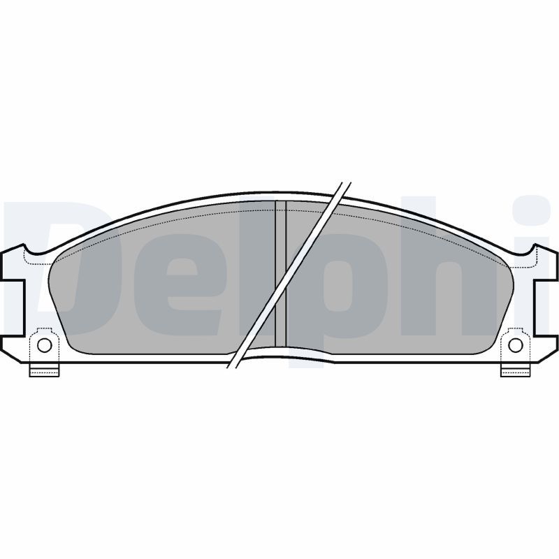 Kit pastiglie freno, Freno a disco - LP543 DELPHI