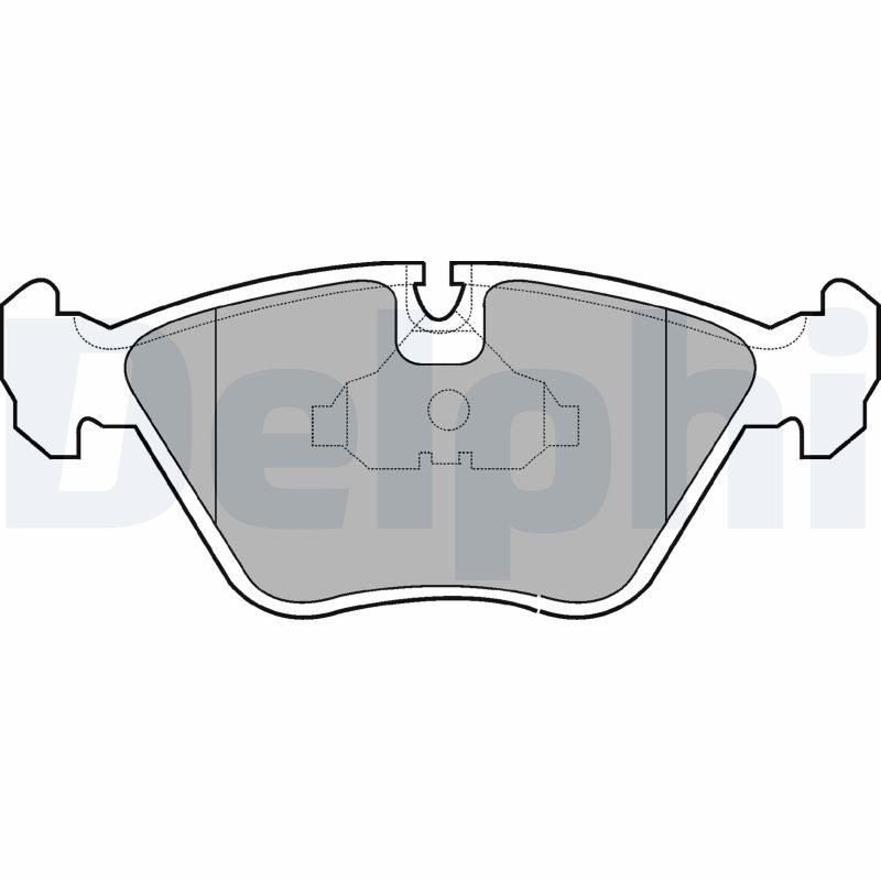 Brake Pad Set, disc brake - LP602 DELPHI
