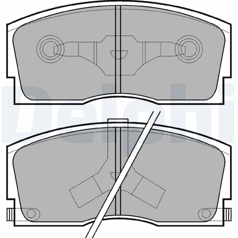 Brake Pad Set, disc brake - LP626 DELPHI