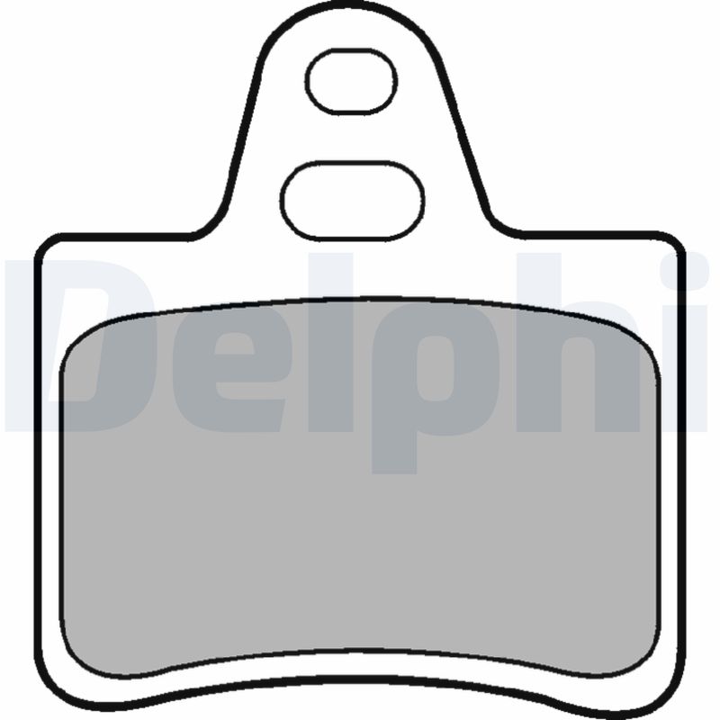 Brake Pad Set, disc brake - LP655 DELPHI