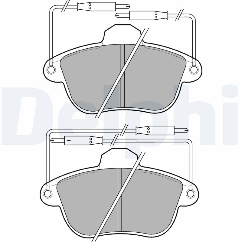 Brake Pad Set, disc brake - LP741 DELPHI
