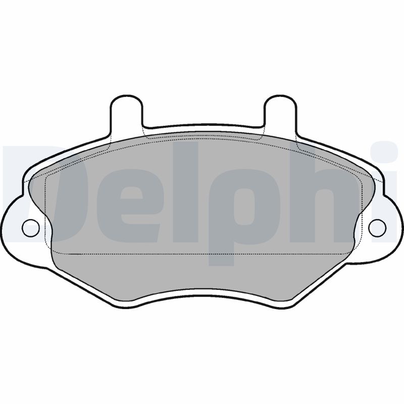 Kit pastiglie freno, Freno a disco - LP767 DELPHI