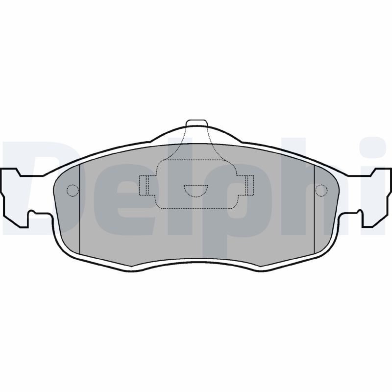 Brake Pad Set, disc brake - LP782 DELPHI
