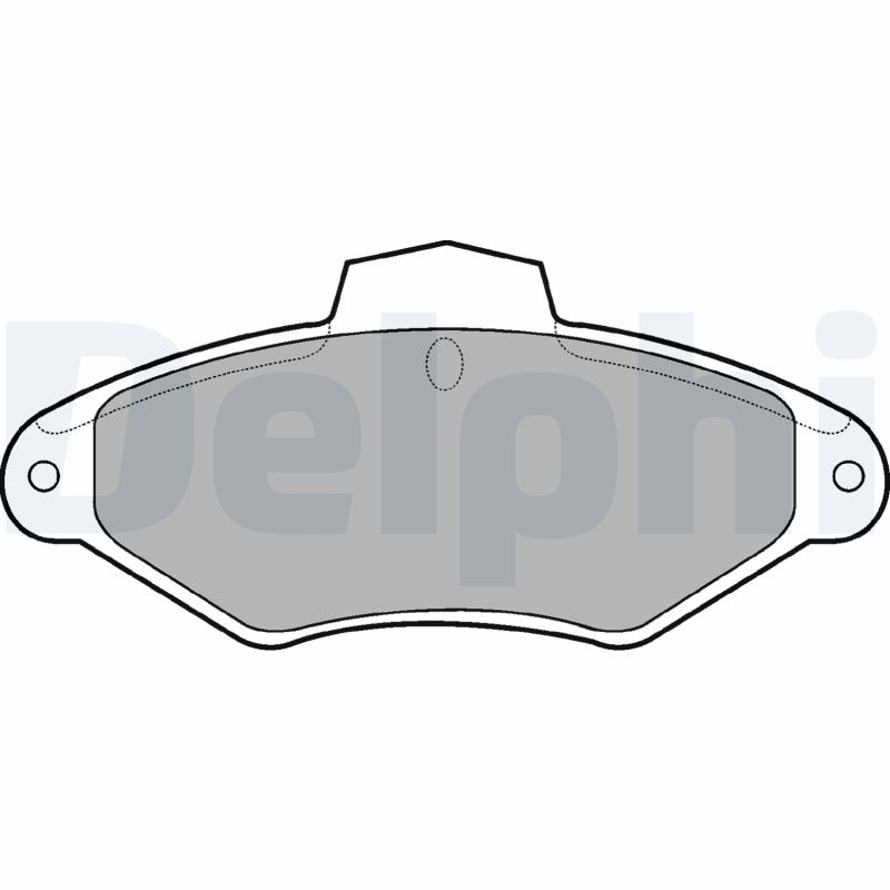 Brake Pad Set, disc brake - LP787 DELPHI