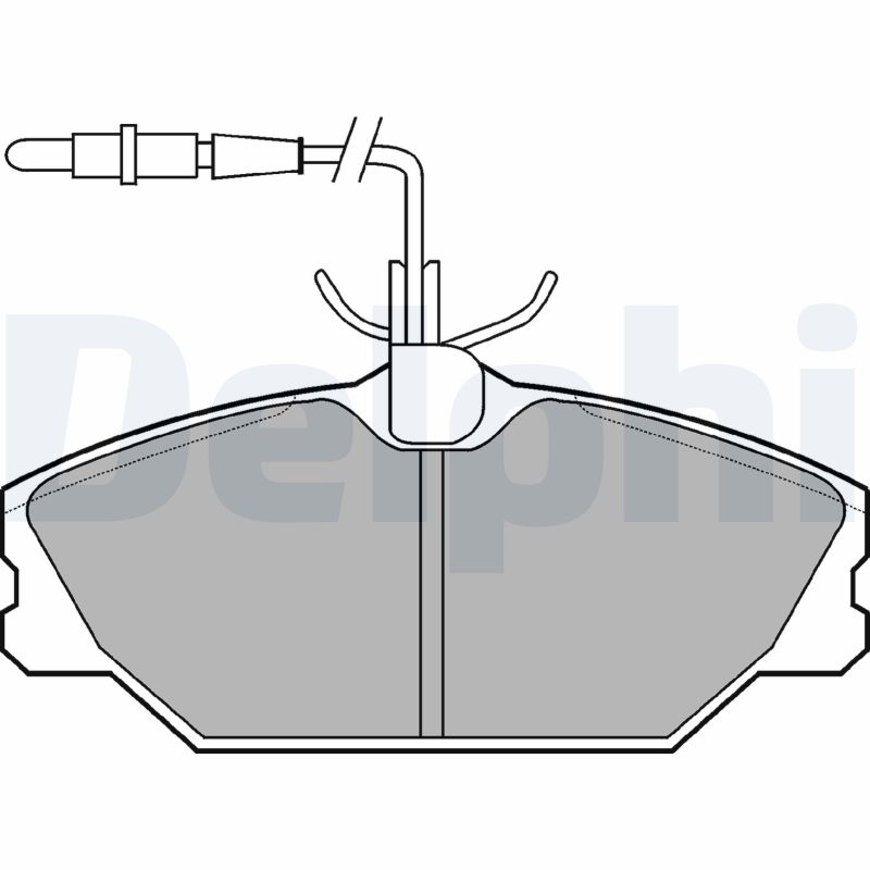 Kit pastiglie freno, Freno a disco - LP788 DELPHI