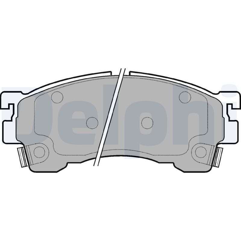 Brake Pad Set, disc brake - LP801 DELPHI