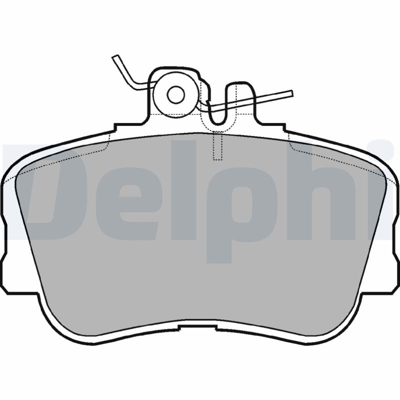 Brake Pad Set, disc brake - LP881 DELPHI