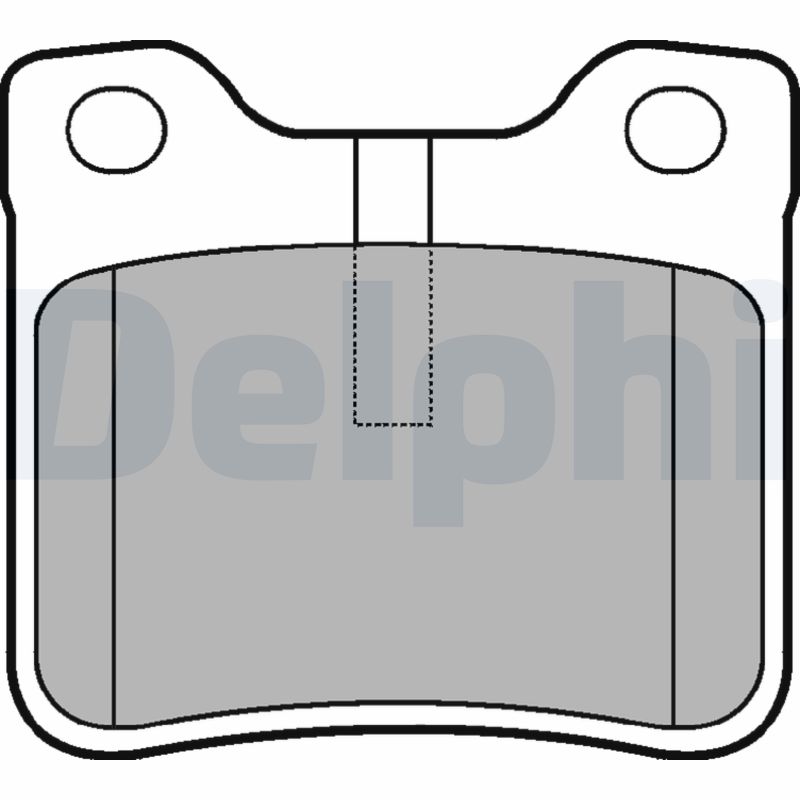Brake Pad Set, disc brake - LP991 DELPHI