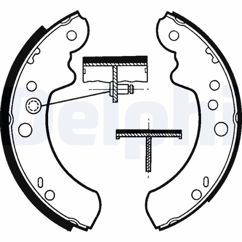 Kit ganasce freno - LS1313 DELPHI