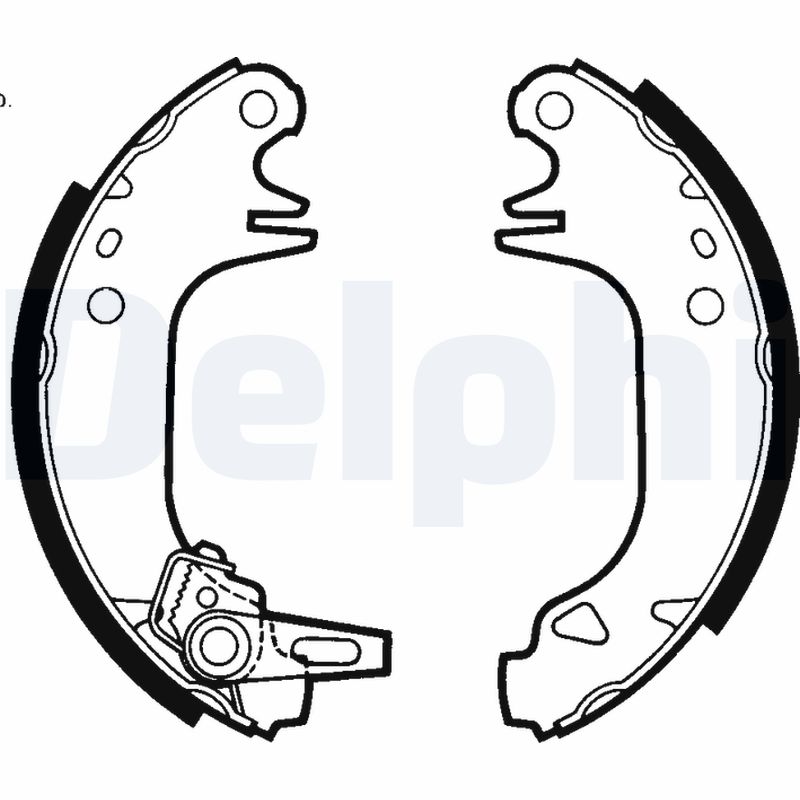 Комплект тормозных колодок - LS1423 DELPHI