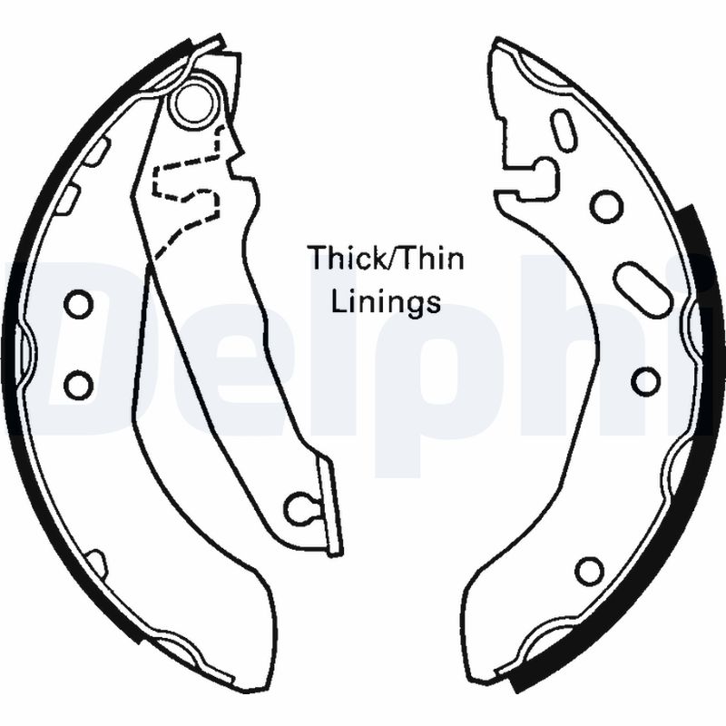 Brake Shoe Set - LS1616 DELPHI
