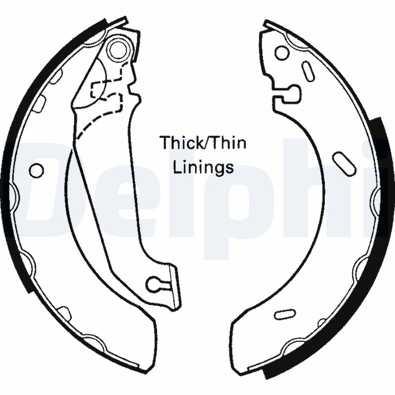 Brake Shoe Set - LS1617 DELPHI