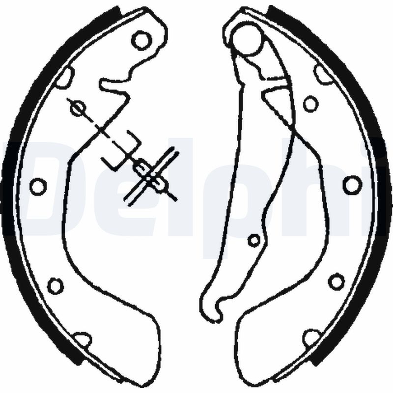 Brake Shoe Set - LS1622 DELPHI