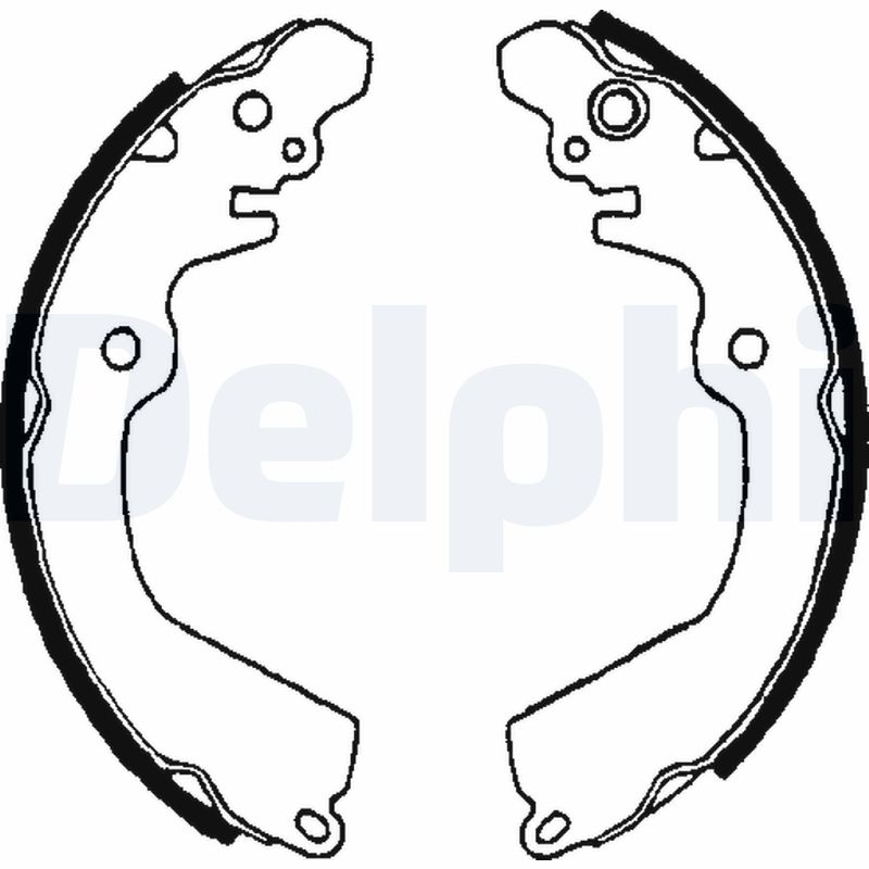 Комплект тормозных колодок - LS1643 DELPHI