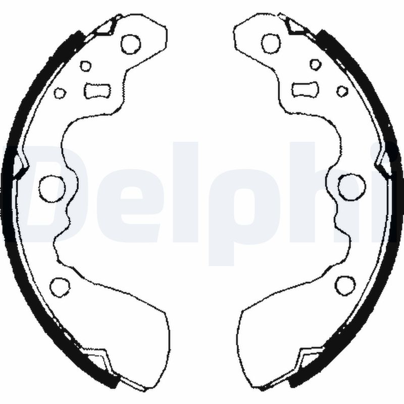 Brake Shoe Set - LS1710 DELPHI