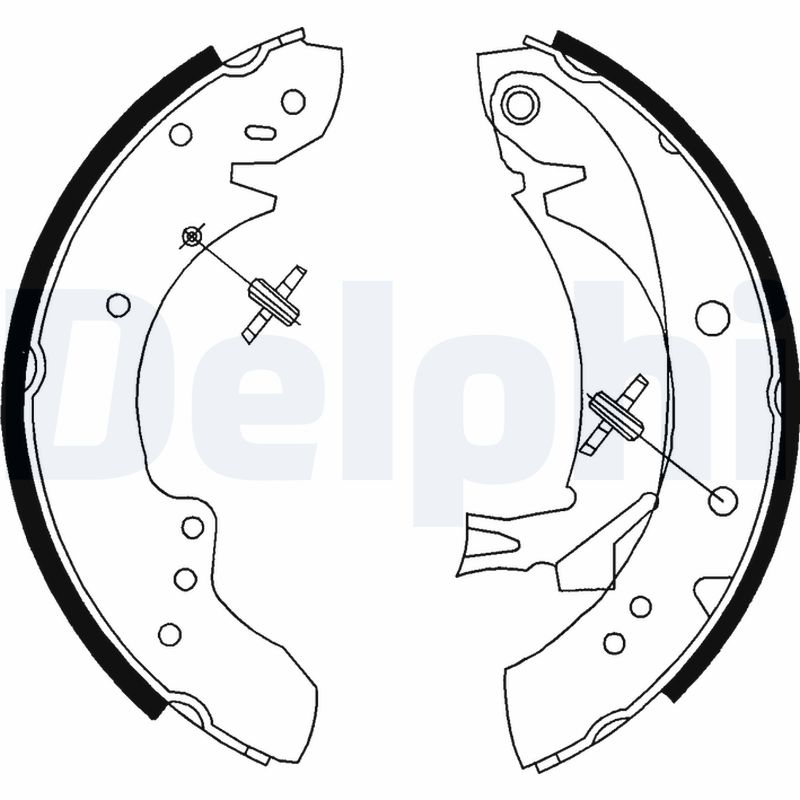 Kit ganasce freno - LS1712 DELPHI