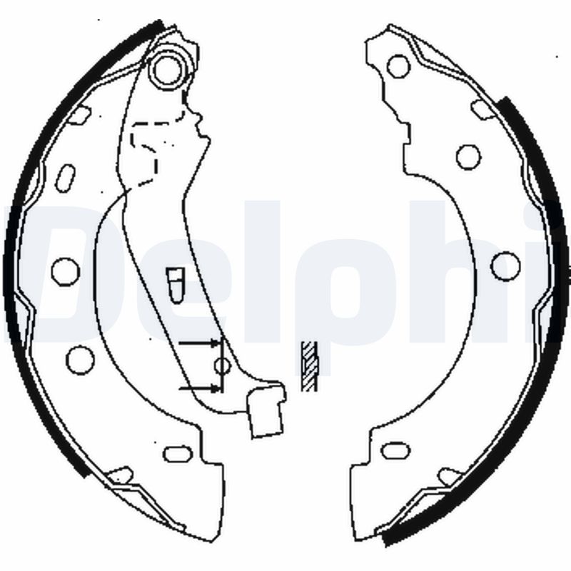 Bremsbackensatz - LS1842 DELPHI