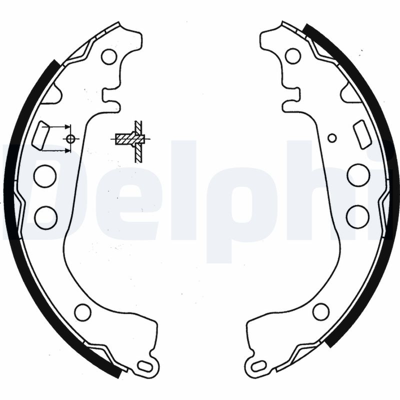 Bremsbackensatz - LS1854 DELPHI