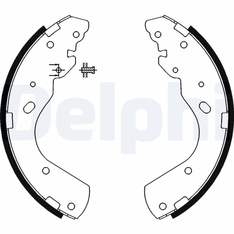 Brake Shoe Set - LS1897 DELPHI