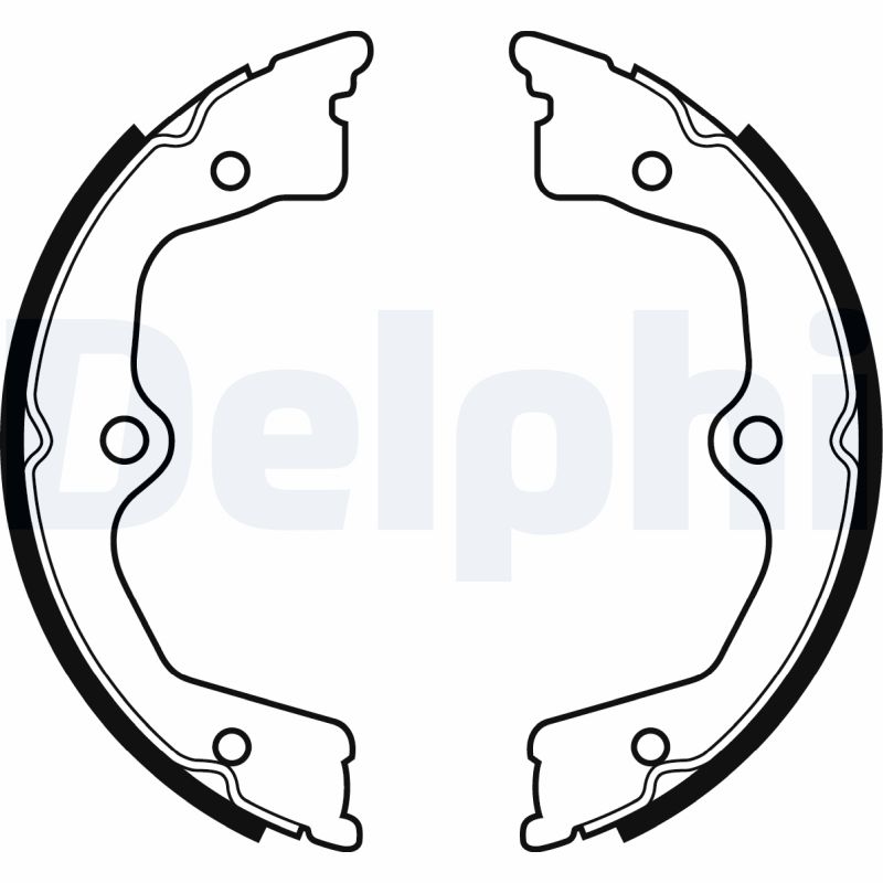 Kit ganasce, Freno stazionamento - LS2033 DELPHI