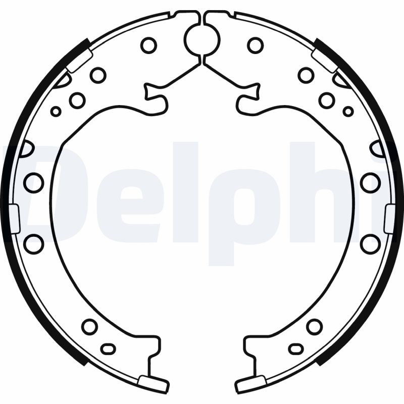 Kit ganasce, Freno stazionamento - LS2034 DELPHI