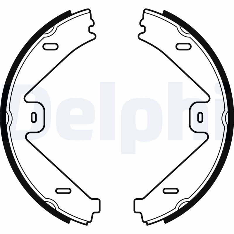 Kit ganasce, Freno stazionamento - LS2036 DELPHI