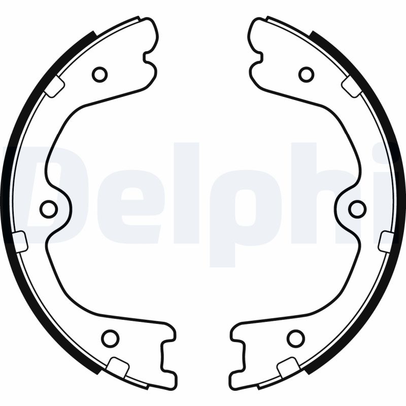 Kit ganasce, Freno stazionamento - LS2037 DELPHI