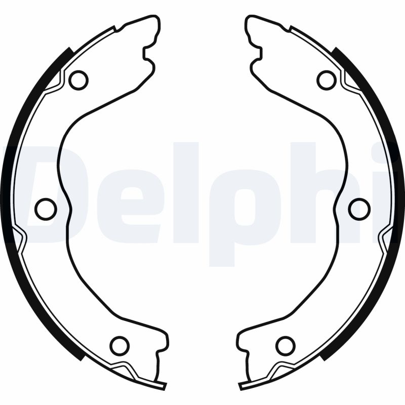Kit ganasce, Freno stazionamento - LS2038 DELPHI