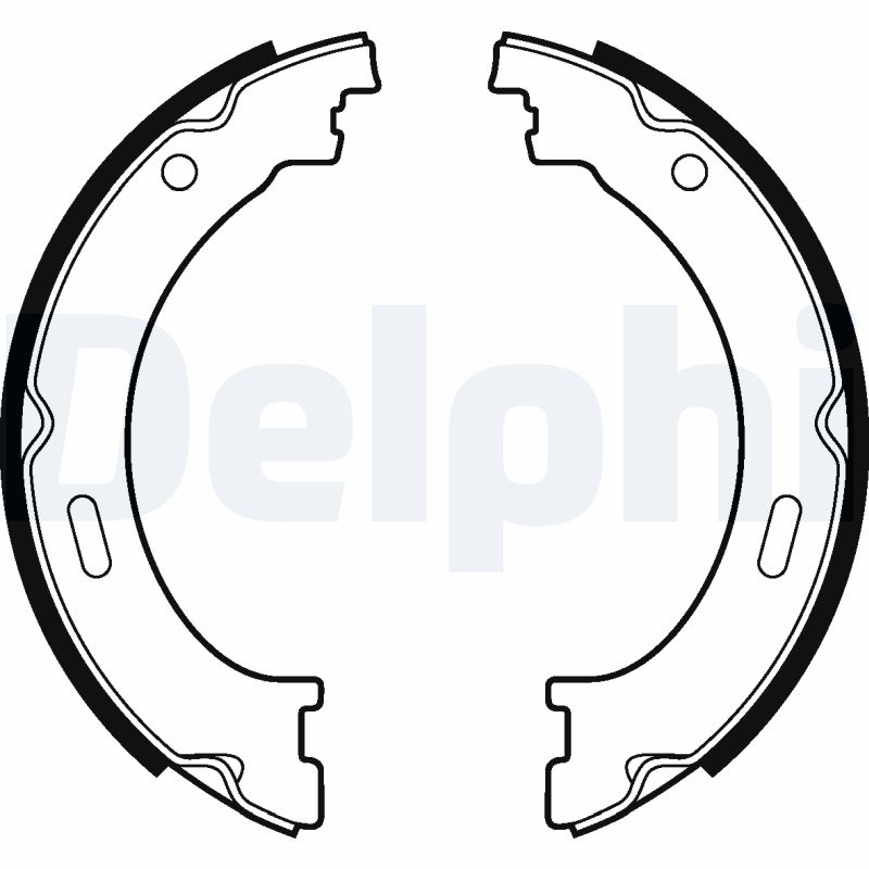 Brake Shoe Set, parking brake - LS2041 DELPHI