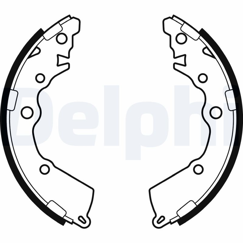 Brake Shoe Set - LS2068 DELPHI