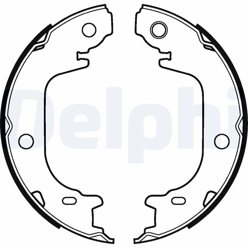 Kit ganasce, Freno stazionamento - LS2122 DELPHI