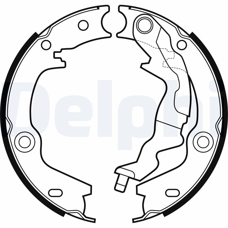 Kit ganasce, Freno stazionamento - LS2161 DELPHI