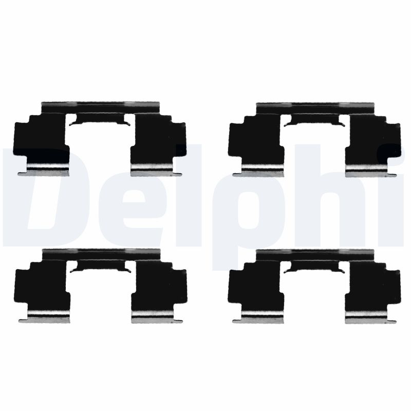 Kit accessori, Pastiglia freno - LX0301 DELPHI