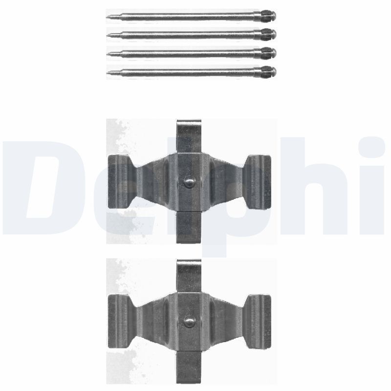 Kit accessori, Pastiglia freno - LX0464 DELPHI
