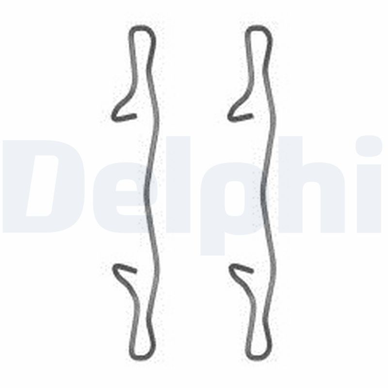 priedų komplektas, diskinių stabdžių trinkelės - LX0571 DELPHI