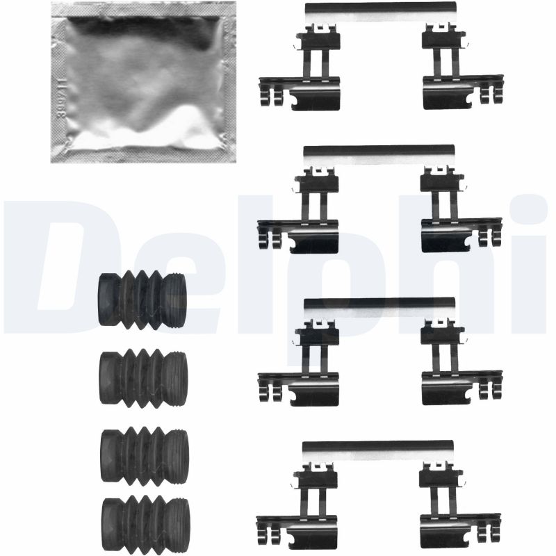 Kit accessori, Pastiglia freno - LX0679 DELPHI