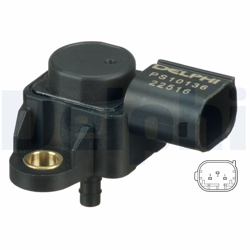 Sensor, boost pressure - PS10136 DELPHI