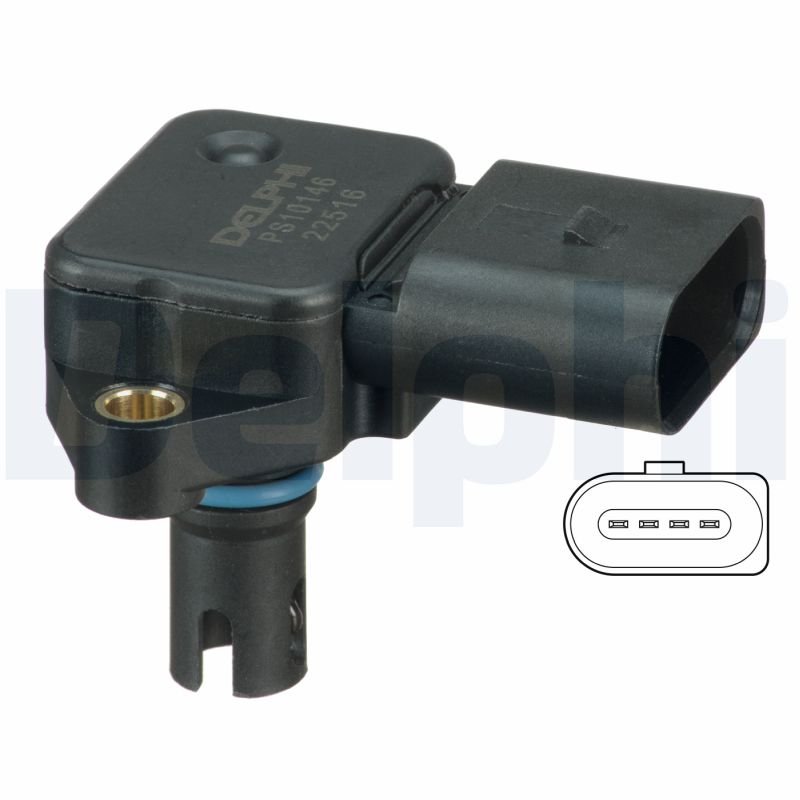 Sensor, boost pressure - PS10146 DELPHI