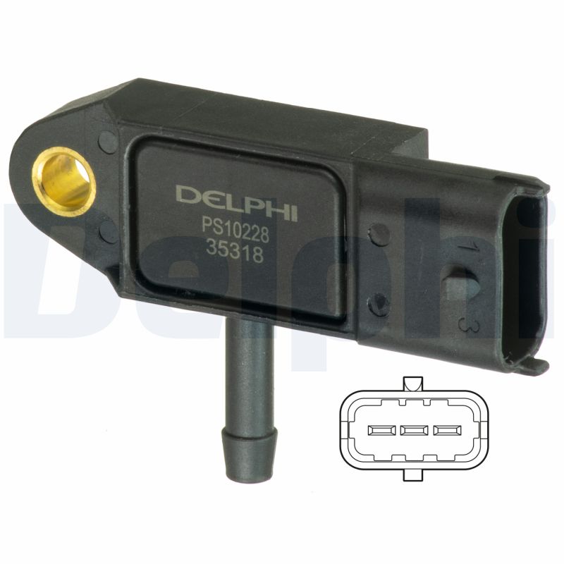 Sensor, boost pressure - PS10228 DELPHI
