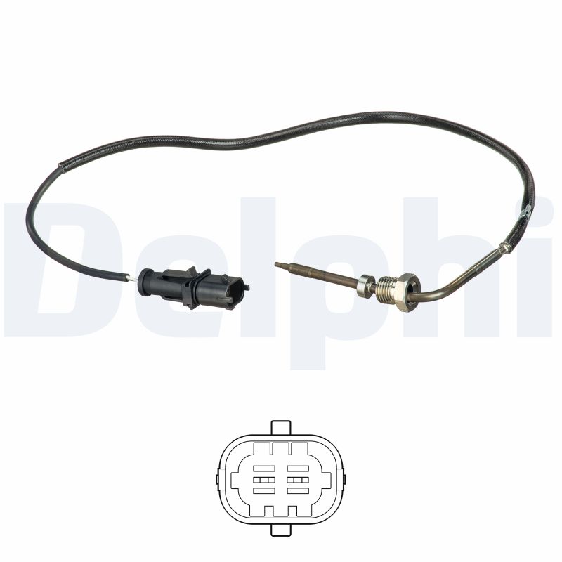 jutiklis, išmetamųjų dujų temperatūra - TS30113 DELPHI